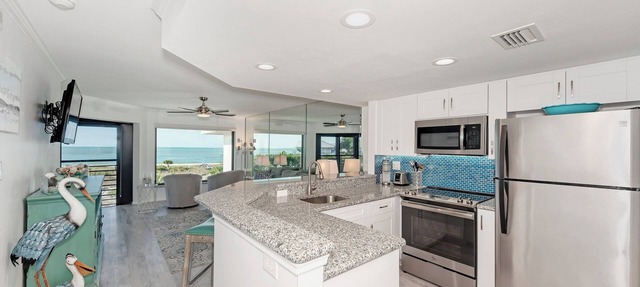 AMAZING OCEANFRONT VIEWS overlooking the private beach at the Boca Grande Club in Boca Grande