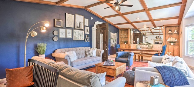 Boho-Chic Home w/Game Room Near Lake Gregory! in Crestline