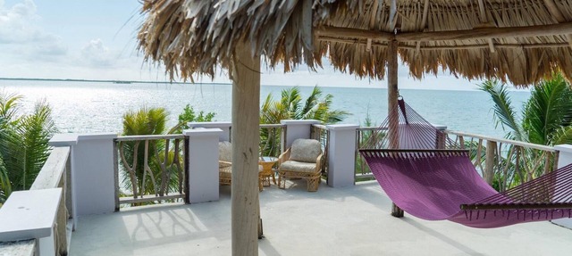 Breezy Oceanfront Cabana w/Walk-In Shower & Private Rooftop Deck in Dangriga