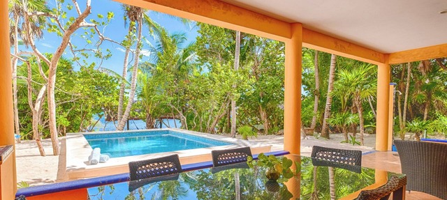 Bright and airy beachfront villa located in Soliman Bay with a New Pool in Tulum
