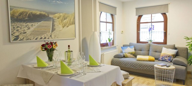 Comfortable vacation apartment Storchennest with balcony near Bad Liebenstein in Bad Liebenstein