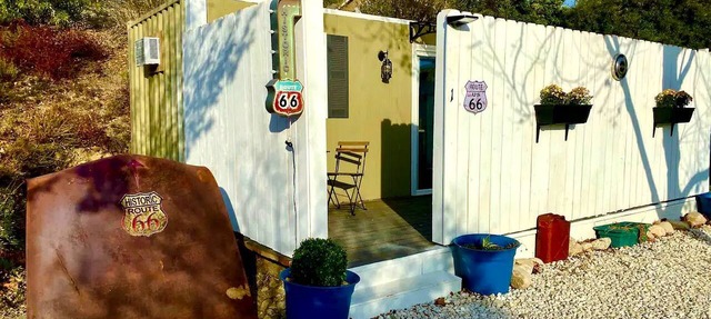 Cozy Container in Devore Heights, California, for Glamping Getaways on Route 66 in Devore Heights