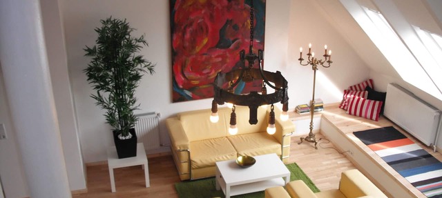 Loft above the rooftops of Berlin in Bezirk Friedrichshain-Kreuzberg