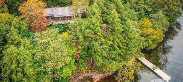 Hidden island gem on Lake Joe! Cozy and rustic 3bdrm with 500' of shoreline! in MacTier