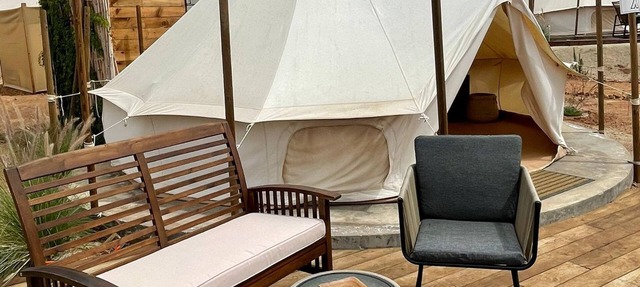 Jacuzzi/Pool/Private bathroom Valle de Guadalupe Star Tent in Ensenada