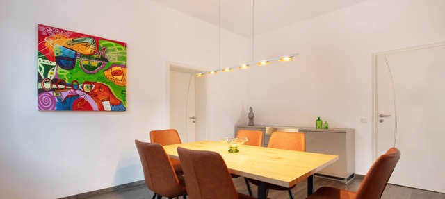Modern vacation apartment in Lauscha, near Rennsteig and the Silbersattel ski arena. in Lauscha