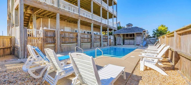 Premier Oceanfront Home with Pool, Hot Tub, Elevator, Game Room, and Theater in Waves