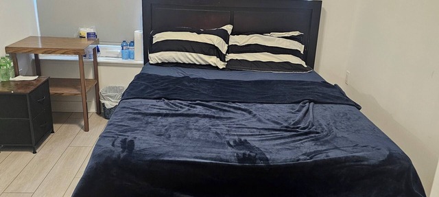 Spacious Master Ensuite Room w King Size Bed, Hi-Speed Wifi, A/C, Fan & Dresser in Brampton