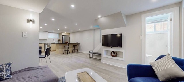Spacious & Quiet Lower Unit. Mins to Airport/HWY. 2 Parking Spots. Renovated. in Toronto