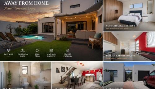Spacious Shared 2-Bedroom Villa Near Blouberg Beach Pool, Wi-Fi, Braai in Cape Town