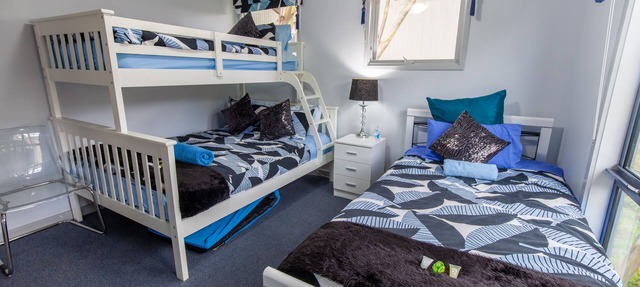 Tanjil Creek Lodge - Bedroom 2 (Family room with Alpine View) in Baw Baw Village