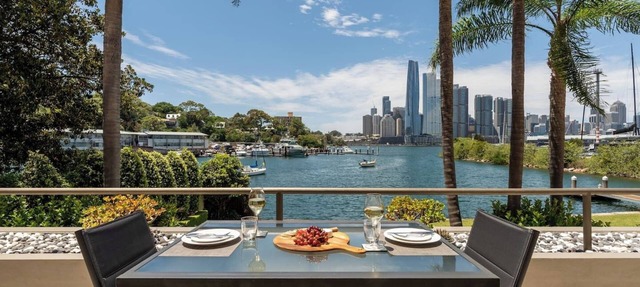 Waterfront Apartment With Harbour & City Views in Balmain